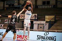 Basketball, bet-at-home Basketball Superliga 2020/21, Platzierungsrunde, 5. Runde, Oberwart Gunners, Flyers Wels, Quincy Diggs (13)