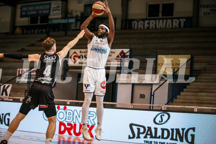 Basketball, bet-at-home Basketball Superliga 2020/21, Platzierungsrunde, 5. Runde, Oberwart Gunners, Flyers Wels, Quincy Diggs (13)