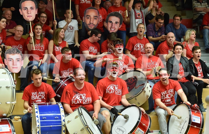 Basketball ABL 2015/16 Playoff Halbfinale Spiel 1 WBC Wels vs Traiskirchen Lions