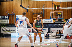 Basketball, bet-at-home Basketball Superliga 2020/21, Grunddurchgang 8. Runde, Oberwart Gunners, Klosterneuburg Dukes, Edin Bavcic (13)