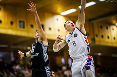 Basketball, Basketball Zweite Liga 2023/24, Grunddurchgang 2.Runde, Vienna United, Raiders Tirol, Stefan Oberhauser (6), Philipp Germ (8)