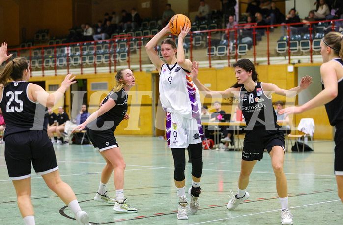 Basketball Damen Superliga 2023/24, Grunddurchgang 10.Runde Vienna United vs. Basket Flames