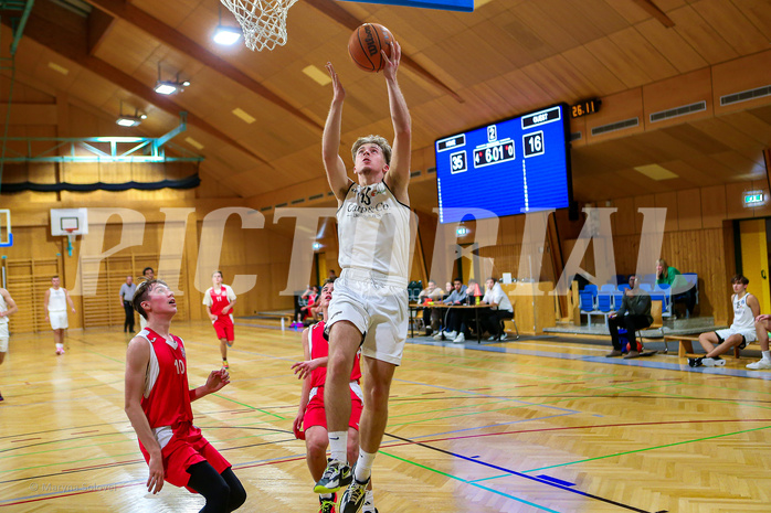 26.11.2024 Österreichischer Basketballverband 2024/25, SLMU19 Basket Flames vs. Mattersburg Rocks