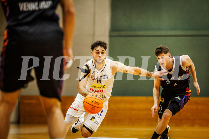 Basketball, Basketball Zweite Liga 2023/24, Grunddurchgang 3.Runde, Mattersburg Rocks, Vienna United, Julian Alper (10)