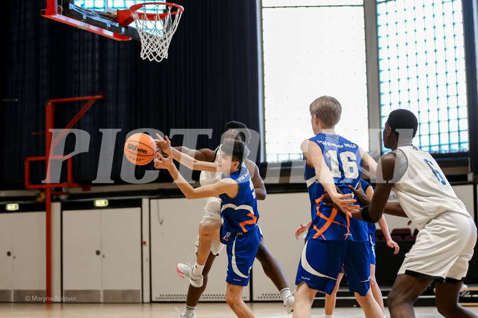 02.03.2025 Österreichischer Basketballverband 2024/25, SLMU16 Basket Flames WAT vs. FCN Baskets Wels