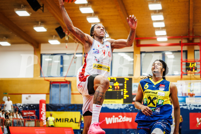 Basketball, win2day Basketball Superliga 2023/24, 10.Plazierungsrunde, Traiskirchen Lions, UBSC Graz, Demarcus Demonia (4)