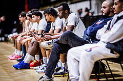 Basketball, Basketball Zweite Liga 2023/24, Grunddurchgang 17.Runde, Basket Flames, Union Deutsch Wagram Alligators, Kingsley Fobi (14)