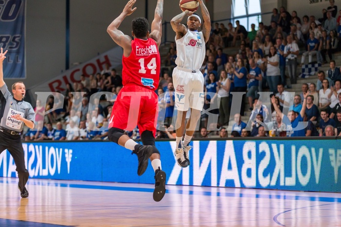 Basketball, ABL 2016/17, Playoff HF Spiel 5, Oberwart Gunners, WBC Wels, Derek Jackson Jr. (6)