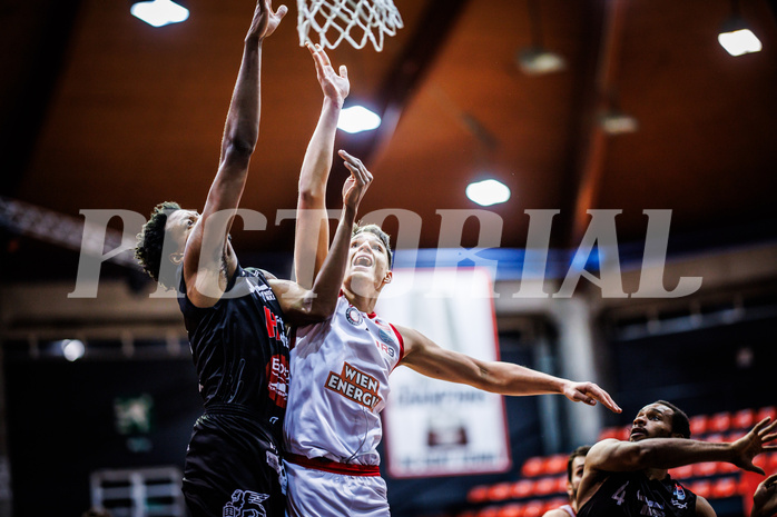 Basketball, Win2Day Superliga 2024/25, Grunddurchgang 20.Runde, BC Vienna, Kapfenberg Bulls, Aron Stazic (21)