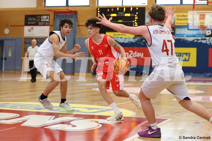 Basketball Superliga 2024/25, SLMU14 Traiskirchen Lions Academy vs. ATSE Graz


