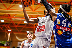 Basketball, win2day Basketball Superliga 2024/25, Grunddurchgang Runde 9, BBC Nord Dragonz, Oberwart Gunners, Rayshawn Mart (3)
