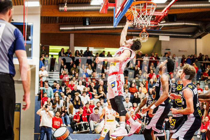 Basketball, win2day Basketball Superliga 2024/25, Grunddurchgang 9.Runde, Traiskirchen Lions, Gmunden Swans, Aleksej Kostic (6)