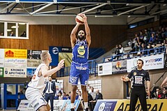 Basketball, ABL 2018/19, Playoff HF Spiel 1, Oberwart Gunners, Gmunden Swans, Devin White (5)