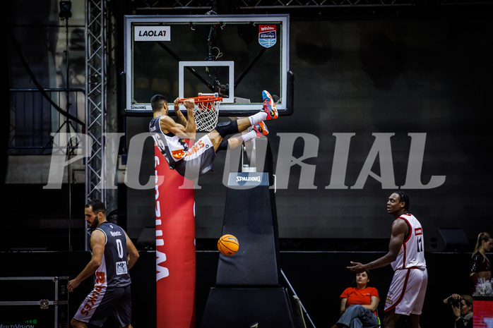 Basketball, Win2Day Superliga 2024/25, Grunddurchgang 7.Runde, BC Vienna, Klosterneuburg Dukes, Milos Vranes (26)