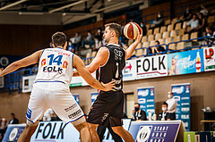 Basketball, bet-at-home Basketball Superliga 2020/21, Grunddurchgang, 4. Runde, Oberwart Gunners, Raiffeisen Flyers Wels, Davor Lamesic (7)