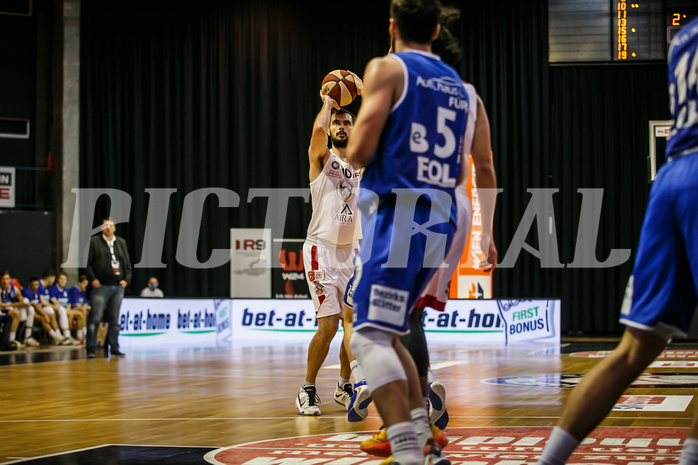 Basketball, bet-at-home Basketball Superliga 2020/21, Grunddurchgang 7. Runde, BC Vienna, Oberwart Gunners, Anton Shoutvin (10)