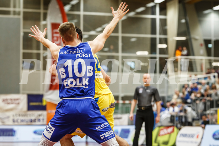 Basketball, Admiral Basketball Superliga 2019/20, Grunddurchgang 15.Runde, SKN St. Pölten Basketball, Oberwart Gunners, Florian Trmal (12)