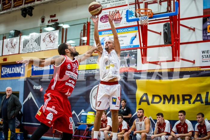 Basketball, Admiral Basketball Superliga 2019/20, Grunddurchgang 2.Runde, Traiskirchen Lions, BC Vienna, Oscar Schmit (17)