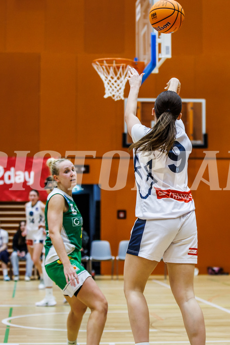 Basketball, Win2Day Basketball Damen Superliga 2024/25, Grunddurchgang 7.Runde, Vienna Timberwolves, UBI Graz, Lara Binder (9)
