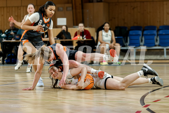 22.02.2025 Österreichischer Basketballverband 2024/25, SLWU19 Basket Flames UNION vs Basket Duchess