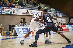 Basketball, Admiral Basketball Superliga 2019/20, Grunddurchgang 3.Runde, Oberwart Gunners, Flyers Wels, Lawrence Alexander (9)