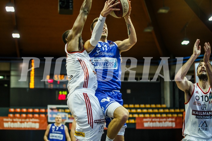 Basketball, Admiral Basketball Superliga 2019/20, Grunddurchgang 5.Runde, BC Vienna, Oberwart Gunners, Saimon Sutt (11)