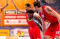 Basketball, ABL 2016/17, Playoff HF Spiel 1, Oberwart Gunners, WBC Wels, Jamari Traylor (9)