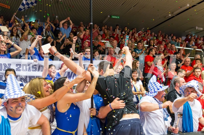 Basketball ABL 2015/16, Playoff Finale Spiel 3 WBC Wels vs. Oberwart GUNNERS