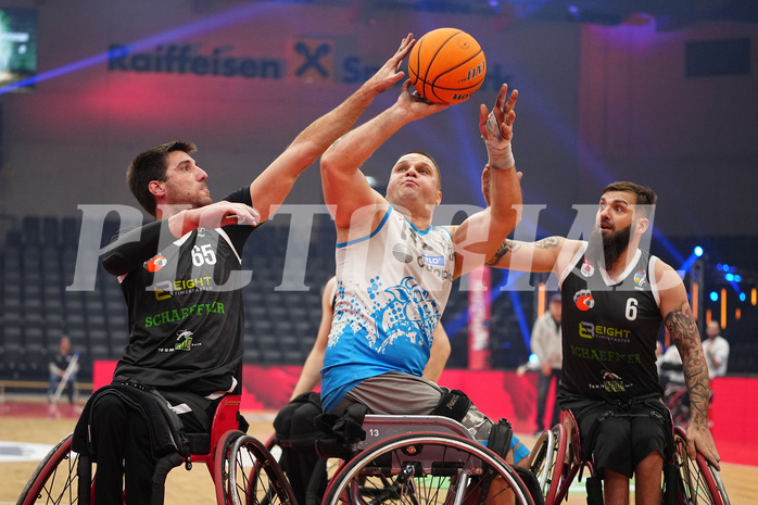 Basketball Austria Cup 2025, Final Four, Rollstuhl BB Cup Finale,  Flinkstones Graz vs Sitting Bulls Klosterneuburg


