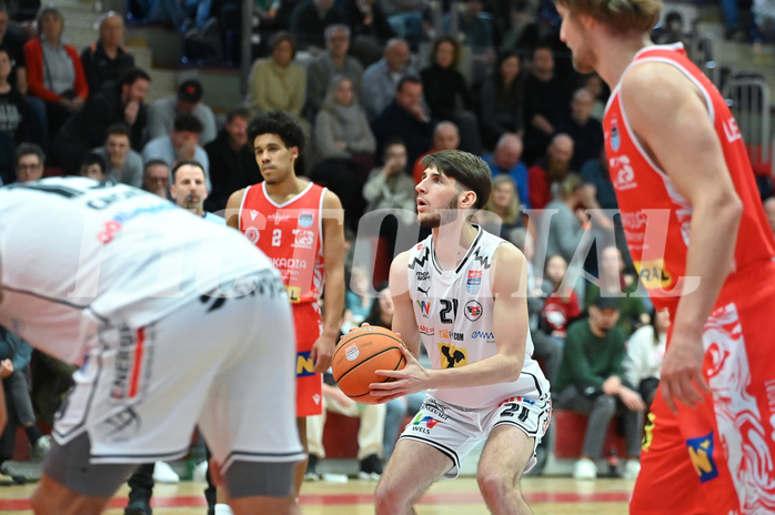 Basketball, Superliga 2024/25, Plazierungsrunde 1.Runde, Flyers Wels vs. Traiskirchen Lions,
