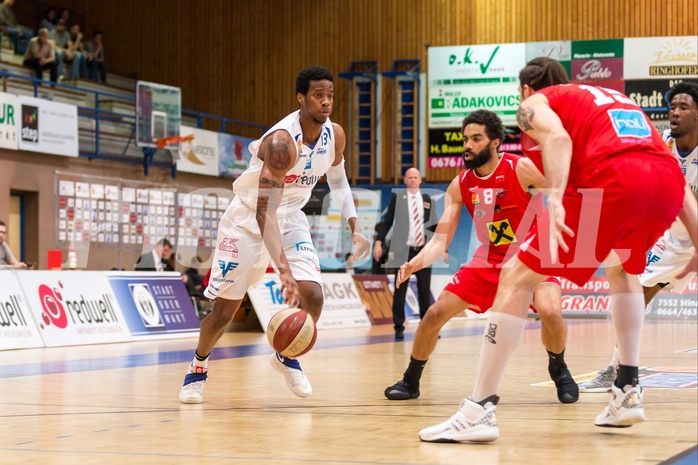 Basketball, ABL 2016/17, Playoff HF Spiel 5, Oberwart Gunners, WBC Wels, Andell Cumberbatch (13)