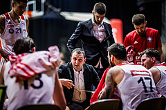 Basketball, Win2Day Superliga 2023/24, 2. Qualifikationsrunde, BC Vienna, Fürstenfeld Panthers, Hrvoje Radanovic (Head. Coach)