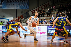 Basketball, bet-at-home Basketball Superliga 2021/22, Grunddurchgang Runde 12, Oberwart Gunners, UBSC Graz, Jonathan Knessl (12)