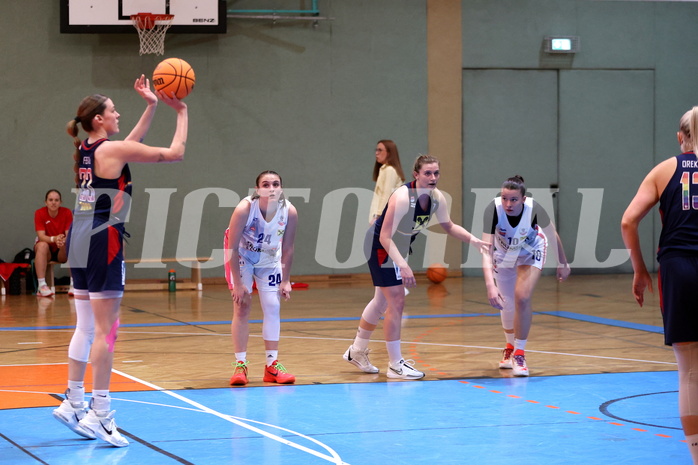 20.03.2024, Graz, Unionhalle A, Basketball Damen Superliga 2023/24, Semifinale, UBSC-DBBC Graz - SKN St. Pölten Frauen,  