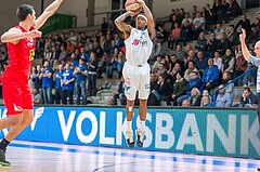 Basketball, ABL 2016/17, Grunddurchgang 21.Runde, Oberwart Gunners, WBC Wels, Derek Jackson Jr. (6)