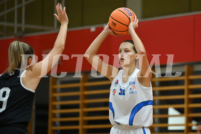 Basketball Superliga 2024/25, Grunddurchgang 1.Runde, DBB Wels vs Basket Flames Women,

