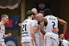 Basketball Superliga 2024/25, Playoff, Viertelfinale Spiel 3, Flyers Wels vs BBC Nord Dragonz,
