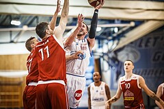 Basketball, ABL 2018/19, Grunddurchgang 29.Runde, Oberwart Gunners, Traiskirchen Lions, Hayden Thomas Lescault (11)
