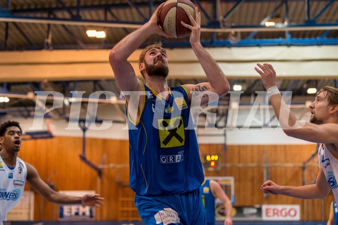 Basketball, ABL 2017/18, Grunddurchgang 20.Runde, Oberwart Gunners, UBSC Graz, Darien Nelson-Henry (6)