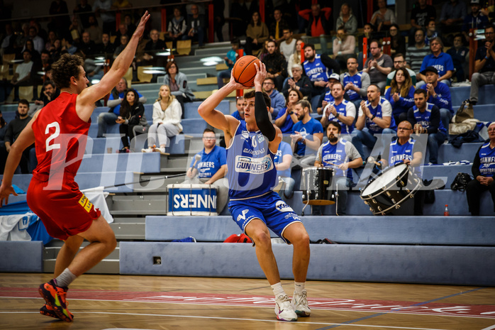 Basketball, bet-at-home Basketball Superliga 2021/22, Grunddurchgang 1.Runde, Traiskirchen Lions, Oberwart Gunners, Brock Gardner (10)