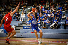 Basketball, bet-at-home Basketball Superliga 2021/22, Grunddurchgang 1.Runde, Traiskirchen Lions, Oberwart Gunners, Brock Gardner (10)