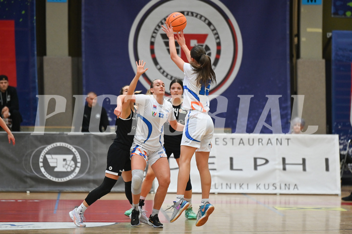 Basketball Superliga 2024/25, Supercup 1.Runde, DBB Wels vs Basket Flames Women,

