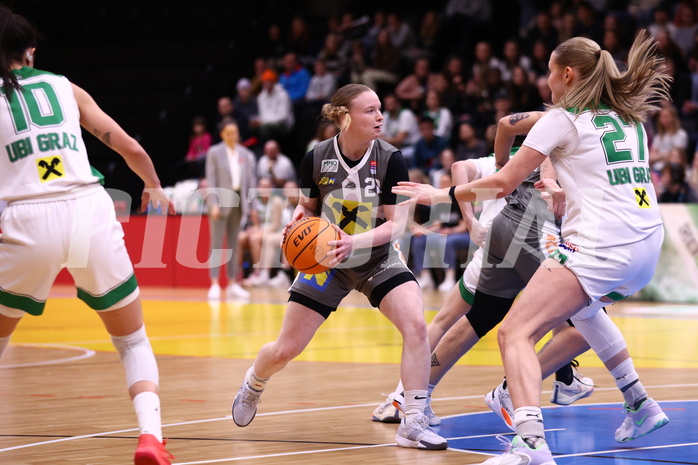 23.03.2024, Graz, Raiffeisen Sportpark, Basketball Damen Superliga 2023/24, Semifinale, Spiel 2, UBI Holding Graz - BK Raiffeisen Duchess Klosterneuburg,  