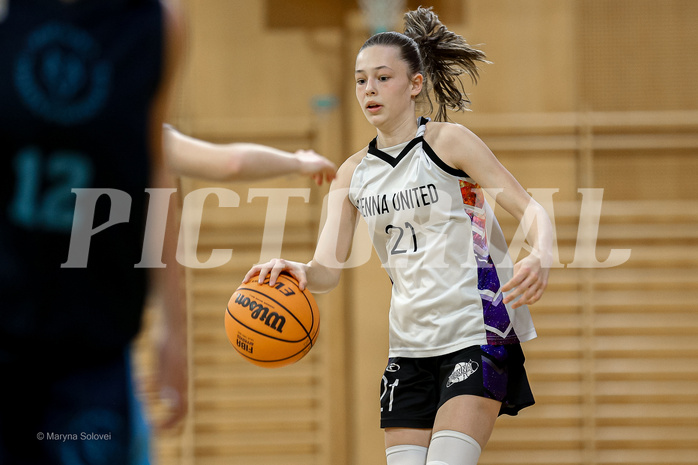 23.02.2025 Österreichischer Basketballverband 2024/25, SLWU14 Vienna United vs. Vienna Timberwolves