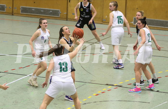 Basketball Damen Superliga 2021/22, Grundducrhgang 14.Runde Vienna United vs. KOS Celovec