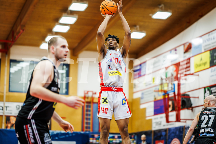 Basketball, Basketball Austria CUP 2023/24, Finale, Traiskirchen Lions, Flyers Wels, Jaquan Lawrence (40)