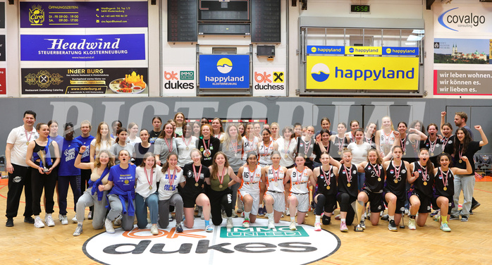 Superliga 2022/23, WU19 Finale, Siegerehrung Basketduchess Klosterneuburg vs. Vienna United


