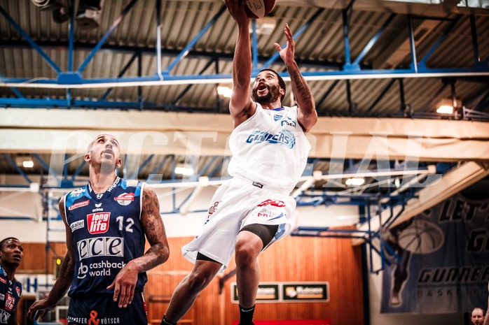 Basketball, ABL 2017/18, Grunddurchgang 33.Runde, Oberwart Gunners, Kapfenberg Bulls, Jerome Seagears (5)