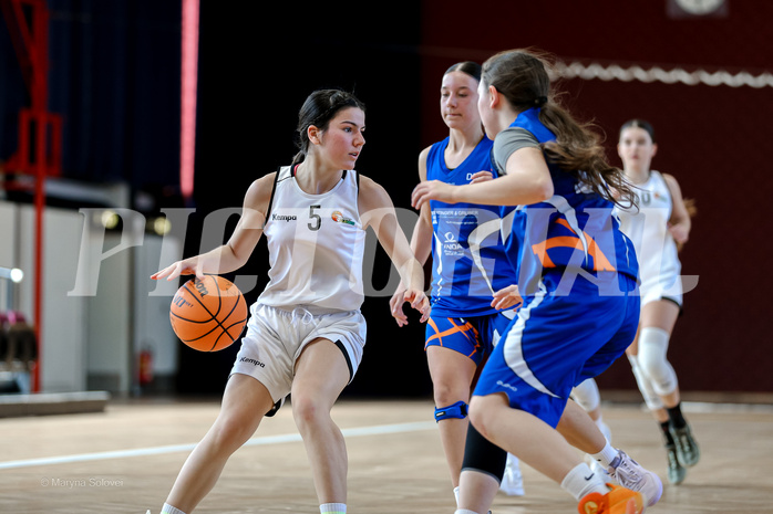 02.03.2025 Österreichischer Basketballverband 2024/25, SLWU16 Basket Flames UNION vs. DBB  Basketgirls Wels