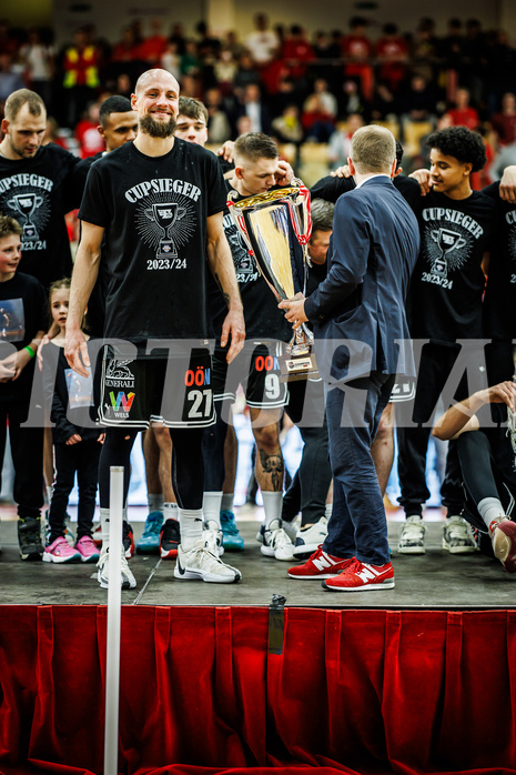 Basketball, Basketball Austria CUP 2023/24, Finale, Traiskirchen Lions, Flyers Wels, 